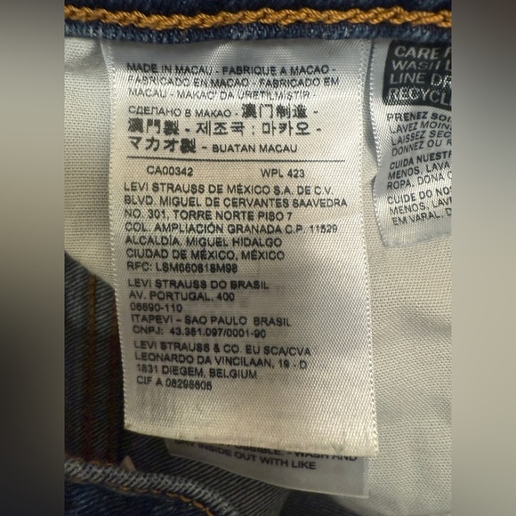 Levis Premium Womens Wedgie Straight Buttonfly Jeans 27X28 EUC - Picture 5 of 11